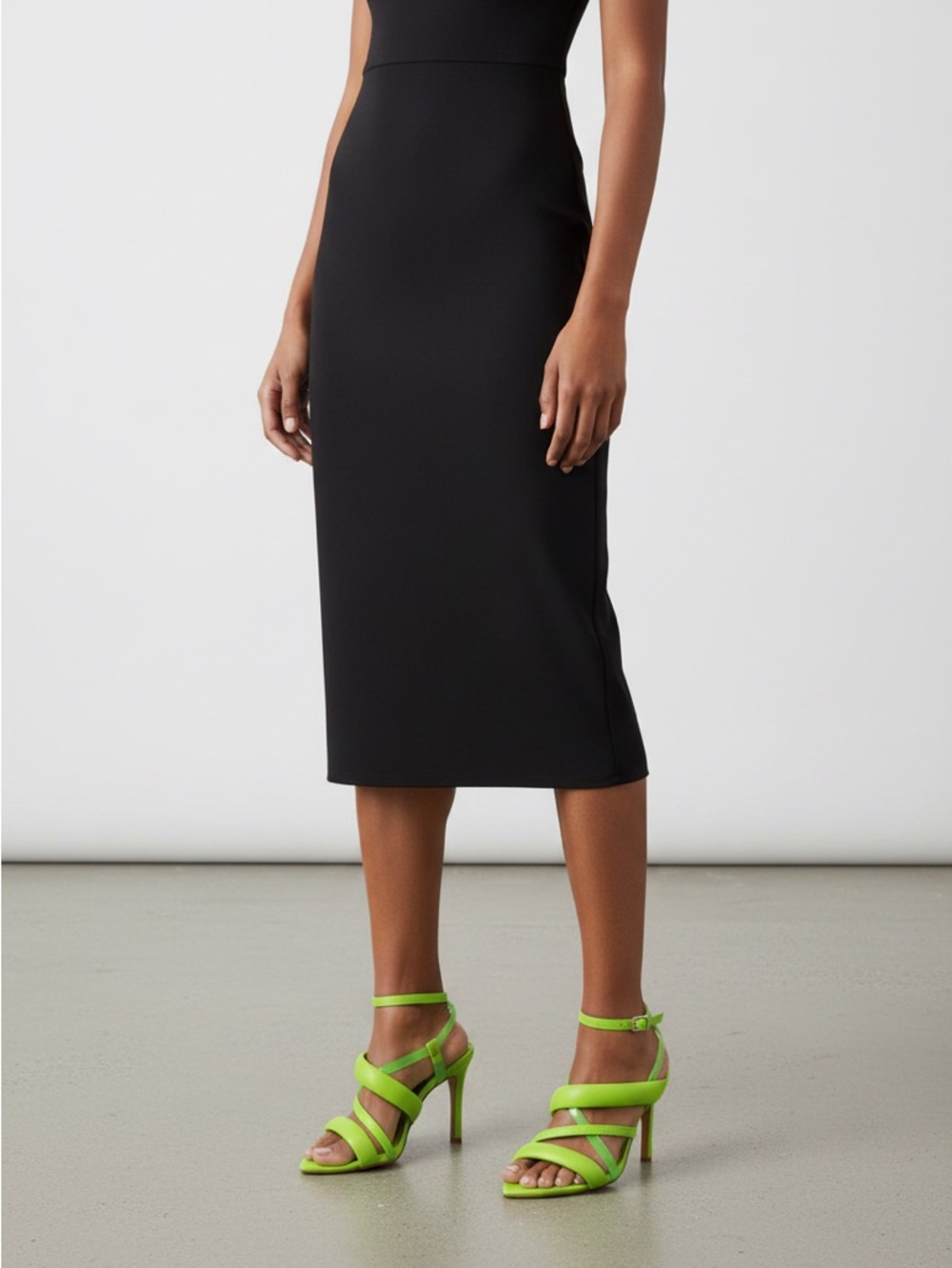 Jessica Simpson Neon Green Strappy Stiletto Sandals